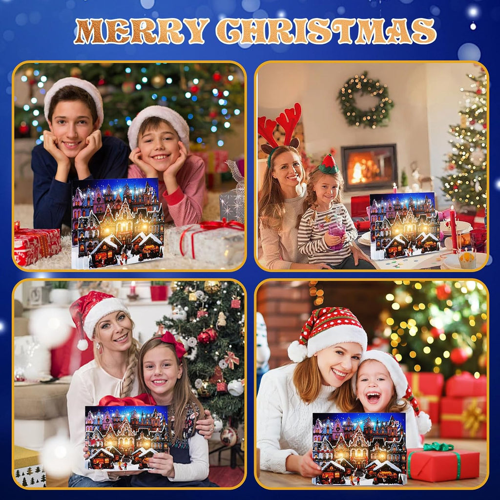 Christmas Cards, Musical Pop up Cards Christmas Houses