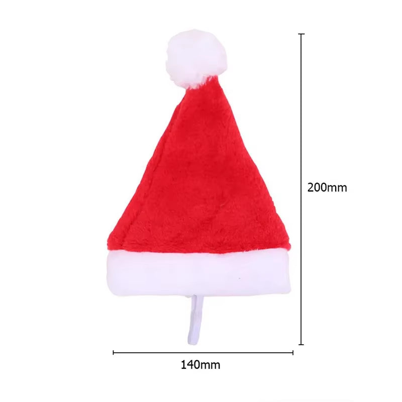 Christmas Pet Cat Dog Santa Hat Pet Costume Ornaments Christmas Party Pet Supplies Cosplay Hat Christmas Decoration