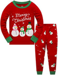 Kids Christmas Pajamas Toddler Boys Girls Sleepwear 2 Piece Pjs Clothes Set